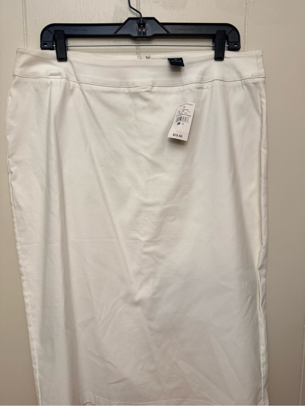Classic White Pencil Skirt - Ashley Stewart